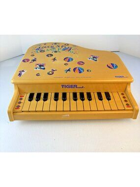 Vintage Tiger Touch N Play Piano Working - Lisa Frank Stickers 90s Nostalgia